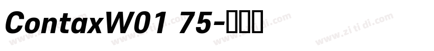 ContaxW01 75字体转换